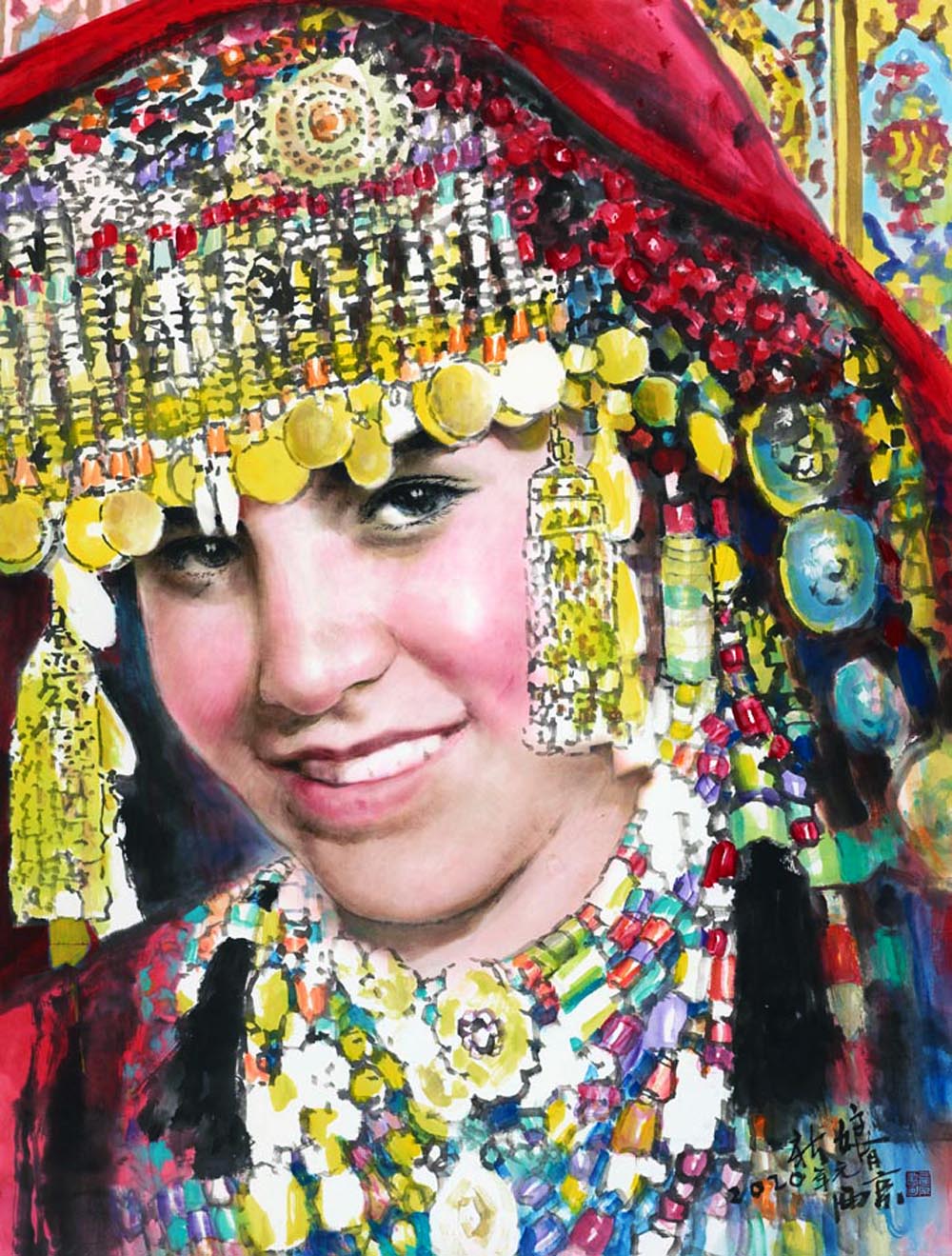 塔吉克新娘 131cmx99cm 2020年.JPG 塔吉克新娘 131cmx99cm 2020年.JPG