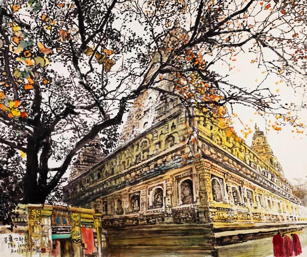 13菩提迦耶寺 165cmx137cm 2020.jpg 13菩提迦耶寺 165cmx137cm 2020.jpg